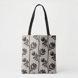 Blooming Floral Silhouette L black flowers Draagtas