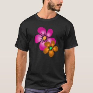 Blooming Flower Tendril Floral Pattern Blossom Blo T-shirt