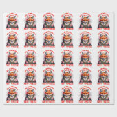 Blooming Fox Mode esthetisch Cadeaupapier (Vlak)