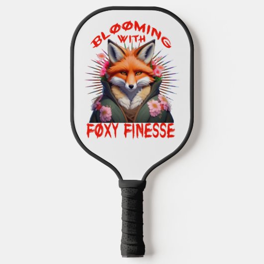 Blooming Fox Mode esthetisch Pickleball Paddle (Voorkant)
