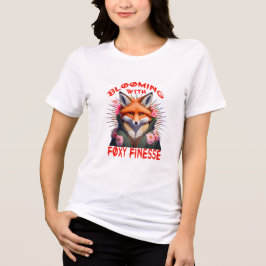 Blooming Fox Mode esthetisch Tri-Blend Shirt