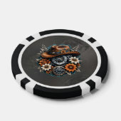 Blooming Gears: Steampunk cowboystijl. Poker Chips (Enkel)