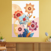 Blooming Harmony Canvas Afdruk (Insitu (Woonkamer))