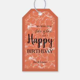 Blooming Hibiscus Floral Sketch Peach Cadeaulabel