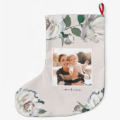 Blooming Joy Bloemen Foto Kerstkous Grote Kerstsok (Achterkant)