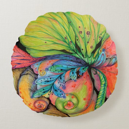 Blooming liefde rond kussen (Voorkant)