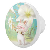 Blooming Lily Keramische Knop (Rechts)