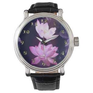 Blooming Lotus Flower Horloge