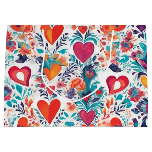 Blooming Love Affections Valentines Day Cadeau Sac (Devant)