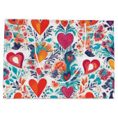 Blooming Love Affections Valentines Day Cadeau Sac (Dos)