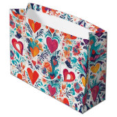 Blooming Love Affections Valentines Day Cadeau Sac (Dos Angle)