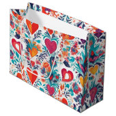 Blooming Love Affections Valentines Day Cadeau Sac (Devant Angle)