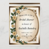Blooming Love - Custom Bridal shower Invitations (Devant)
