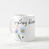 Blooming Love: Oil Painting Floral Mug - Everythin (Devant gauche)