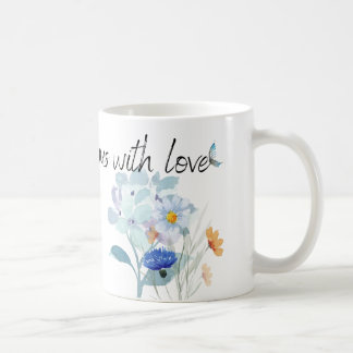 Blooming Love: Oil Painting Floral Mug - Everythin Koffiemok