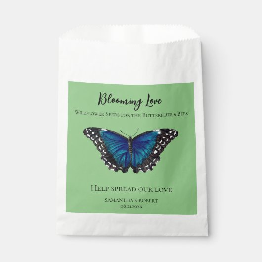 Blooming Love Spread Wildflower Seeds Favor Bag Bedankzakje (Voorkant)