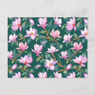 Blooming magnolia briefkaart