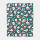 Blooming magnolia fleece deken (Voorkant)