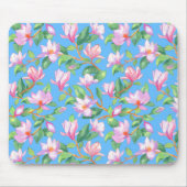 Blooming magnolia op sky blue muismat (Voorkant)