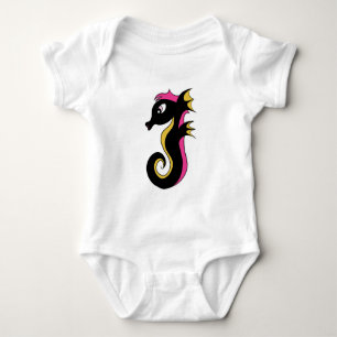 Blooming Neon Seahorse Romper
