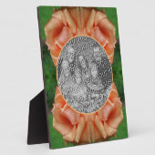 Blooming Peach Roos Creëer Uw eigen foto Fotoplaat (Zijkant)