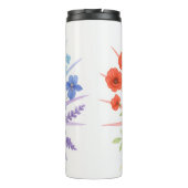 Blooming Radiance – Water Bottle with Rainbow Flow Thermosbeker (Achterkant)
