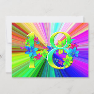 Blooming Rainbow Flowers voor 18e verjaardag