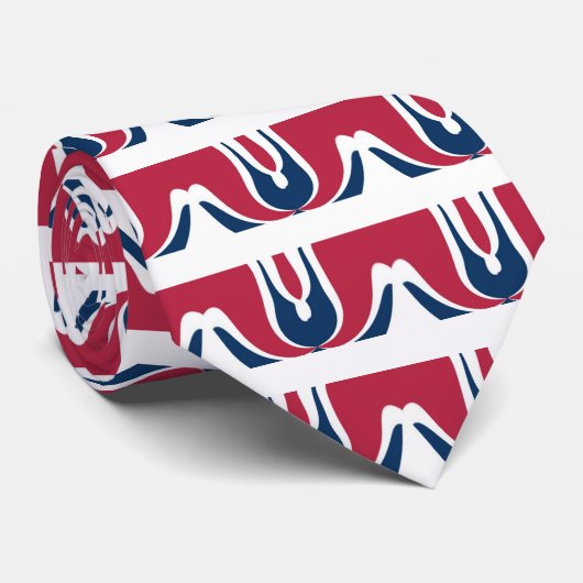 Blooming Red Hakuna Matata Nieuwste cadeauontwerp Stropdas (Opgerold)