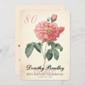  Blooming Roos 80th Birthday Celebration FC Kaart (Voorkant / Achterkant)