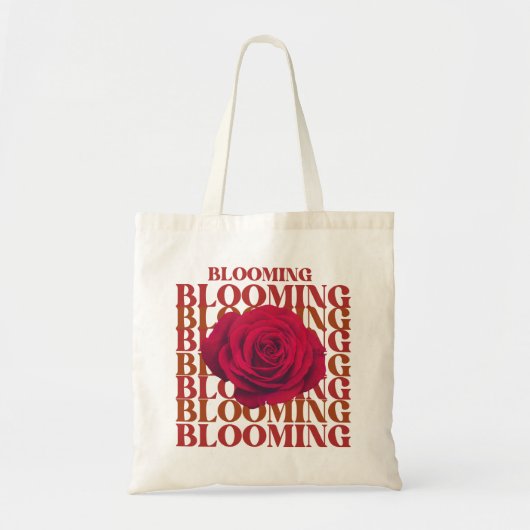 Blooming Rose Statement Tote Bag (Devant)