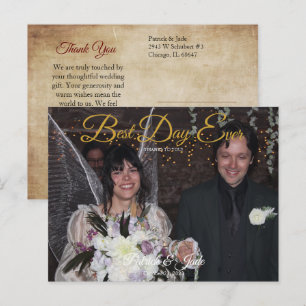 Blooming Rozen foto dank u Briefkaart