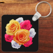 Blooming Rozen Motif Sleutelhanger (Achterkant)