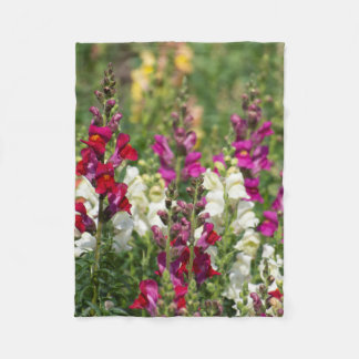Blooming Snapdragon fleece deken