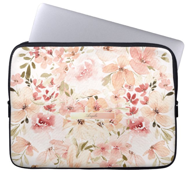 Blooming Spring Flowers Laptop Sleeve (Voorkant)