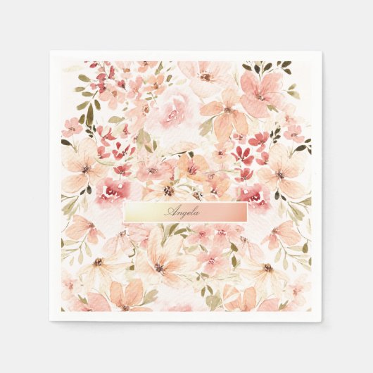 Blooming Spring Flowers Servet (Voorkant)