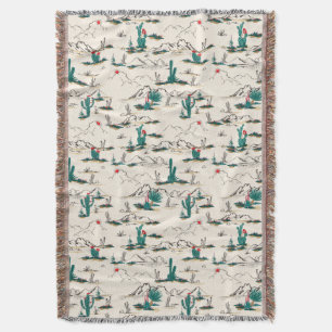 Blooming Succulents Patroon Deken