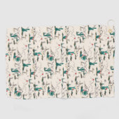 Blooming Succulents Patroon Golfhanddoek (Horizontaal)