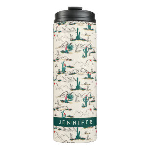 Blooming Succulents Patroon Thermosbeker