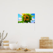 Blooming Sunflower Poster (Keuken)