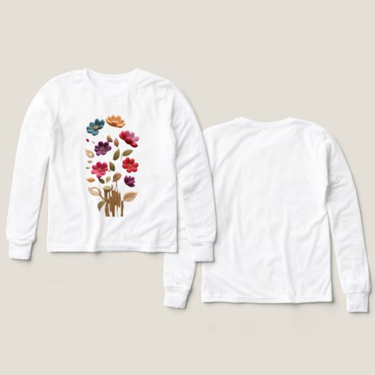 Blooming Through Silence Soft Petals, Liquid Roots (Motif Recto et Verso)