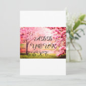 Blooming trees Pinkish BLOOmish  Save The Date (Staand voorkant)