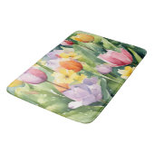 Blooming Tulips in watercolors Badmat (Gekanteld)