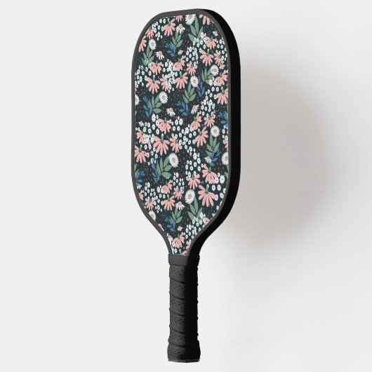 Blooming Wildflowers Aangepaste naam Pickleball Paddle (Links)