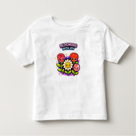 Blooming With Joy Garden – Cute Toddler Girl T-Sh Kinder Shirts