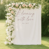 Blooming With Love Wedding Photo Backdrop Wandkleed