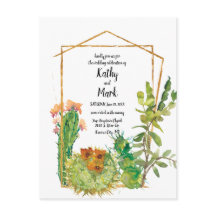 Blooming woestijncactus Geometric Wedding