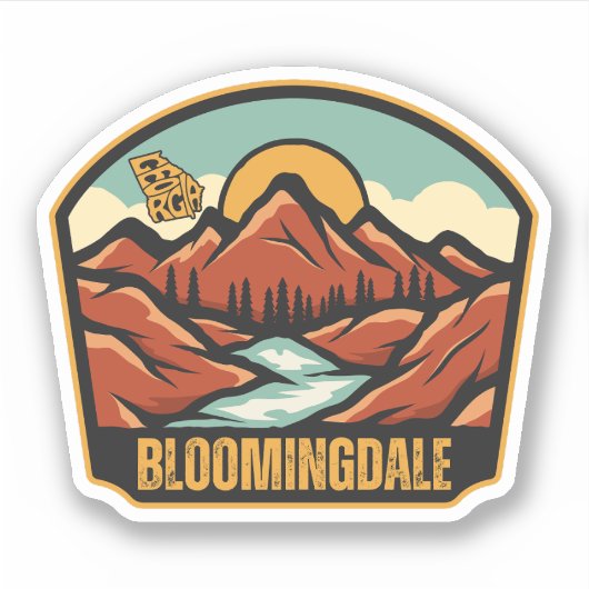 Bloomingdale, Georgia Sticker (Voorkant)