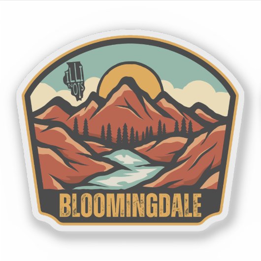 Bloomingdale, Illinois Sticker (Voorkant)