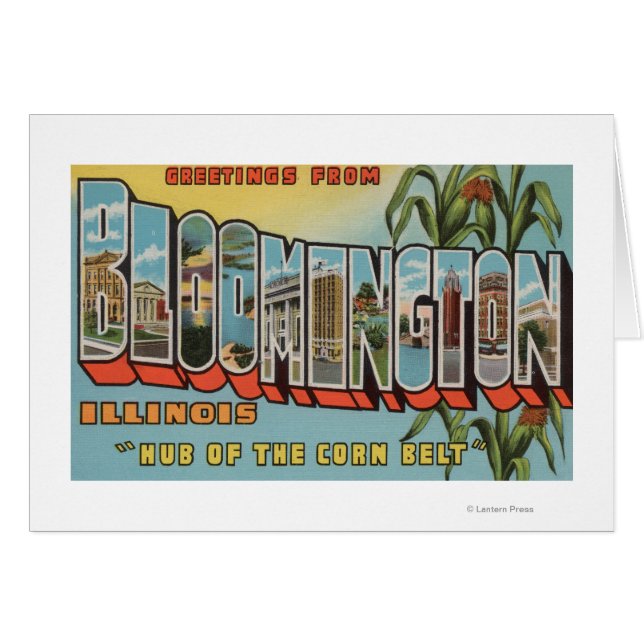 Bloomington, Illinois - Large Letter Scenes 2 (Voorkant Horizontaal)