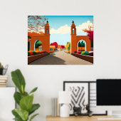 Bloomington Indiana-Poster Poster (Thuiskantoor)